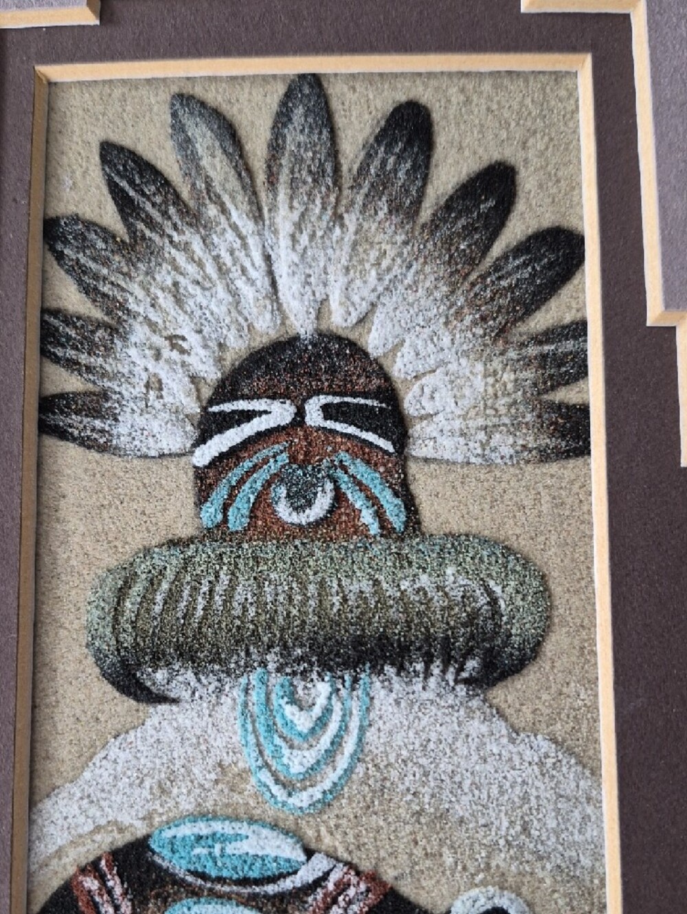 Framed Authentic Navajo sand art painting - Picture 5 of 5